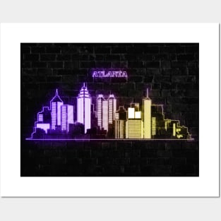 Atlanta skyline Posters and Art